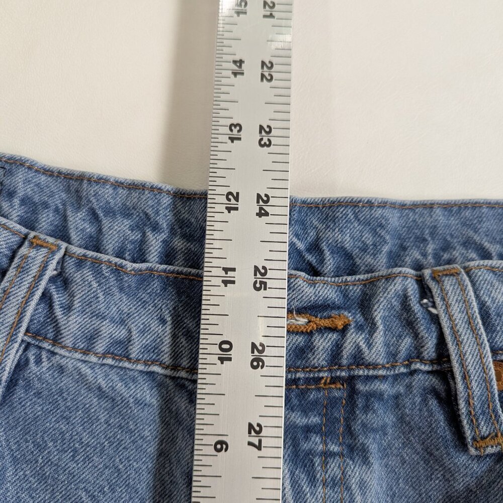 Levi Strauss 501 Men's Jeans Straight Leg Size W34 L32 Button Fly High Waist - Picture 6 of 9